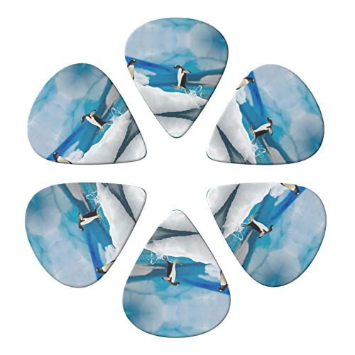 Penguin Lot de 6 médiators pour guitare acoustique, guitare électrique, basse, ukulélé – fins, moyens et épais. - Les Beatles, Paul McCartney, John Lennon, RIngo Starr, George Harrison Penguin Lot de 6 médiators pour guitare acoustique, guitare électrique, basse, ukulélé – fins, moyens et épais. – Image 5