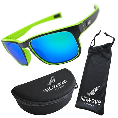 Lunettes de plage vertes pour le cyclisme et la course à pied en plein été