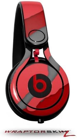 Skin Decal Wrap Compatible with Beats Mixr Headphones Camouflage Red Skin Only (Headphones NOT Included)