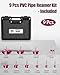9 Pcs PVC Pipe Reamer Kit, PVC Fitting Saver, Plastic Pipe Fitting Reamer Socket Saver Plumbing Tool Includes 1/2, 3/4, 1, 1 1/4, 1 1/2, 2, 2 1/2, 3, 4 inch for Schedule 40 Fits Standard 1/2