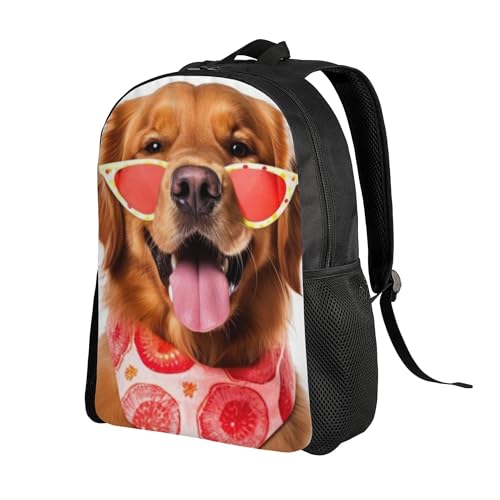 Lightweight Daypack For Adult Dog Sunglasses Bandana Large Capacity Backpack For Travel Hiking Camping 16 Inch2