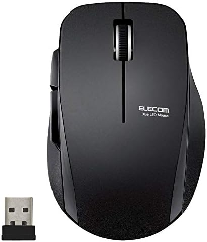（12:00時点） エレコム ワイヤレスマウス 静音 5ボタン Mサイズ ブラック M-FBL01DBXSBK