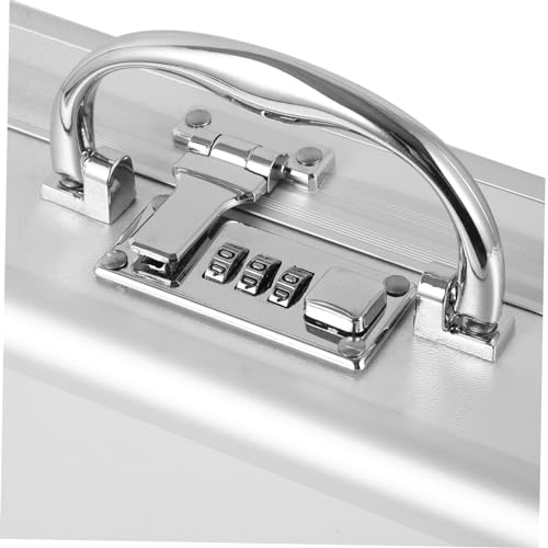 Men Briefcase Case Aluminum Storage Case for Portable Workstation Safety Hardshell4