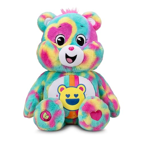 Osito Good Vibes de Care Bears - Peluche Gigante de 60 cm, Peluche de Osito Grande Coleccionable y Ultra tierno, Ideal para niños y niñas de 4+ años