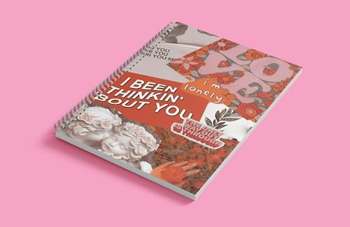 Image of zenithink Pink Aesthetc Wiro Journal Notebook | 80 gsm Paper With 350GSM Hard Cover | Unruled | Pages - 160 | A5 Size | Wiro Binding | Versatile for School, Home & Office