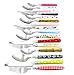 The Original Brink House Eclectic Collection Mix & Match Stainless Steel Cutlery Set with Multicolored Handles / 16 pieces with Metal Stand/Lifestyle utensils for home, apartment, dorm, outdoor