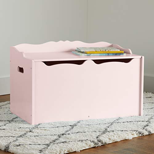 Amazon Basics Fsc Certified Kids Wooden Toy Box Storage Chest, Pink #TOP6