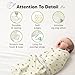 3-Pack Organic Baby Swaddle Sleep Sacks - Swaddles for Newborns, Infant 0-3 Months, Baby Girls, Boys, Soft & Snug Newborn Sleep Sack, Nursery Swaddling Blankets (Dino Ridge, OS)