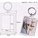 50 Pcs of Blank Clear Acrylic Keyring 35x50mm Photo Insert Craft Keychain 92033