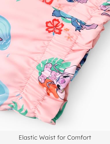 Image of Disney Frozen Princess Minnie Stitch Girl Clothes Long Sleeve Knot Front Sweatshirt Flare Pants Fall 2 Piece Outfit 2-9Y