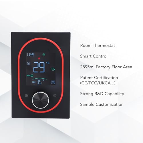 Thermostat intelligent bouton programmable pour stopper le gaspillage du chauffage électrique