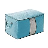 Storage Case,IEason Clearance Sale! Bamboo charcoal clothing storage bag Quilt storage case Bedding organizer (SkyBlue)