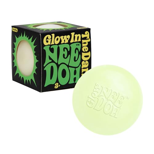 Schylling NeeDoh Glow in The Dark - Sensory Squeeze Toy - Gratifying Glowing Glob - 2.5" Wide - Glow in The Dark (Pack of 1) image 8