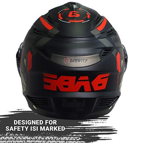 Image of Steelbird SBA-6 7Wings Gravity Open Face ISI Certified ABS Helmet