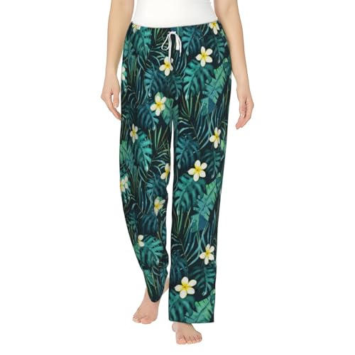 Pantalon de pyjama hawaïen chaud en flanelle pour cocooning d'hiver
