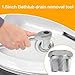 05255 Bathtub drain removal tool,1.5inch Tub drain extractor,Strong Grab Plumbing, Remove the Old, Broken, Stubborn, Rusted Drain Tub Bathtub Stoppe