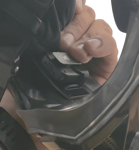 Image of Custom Helmet Mount Holder Compatible with DJI Mic Mini for Recording POV Voice.