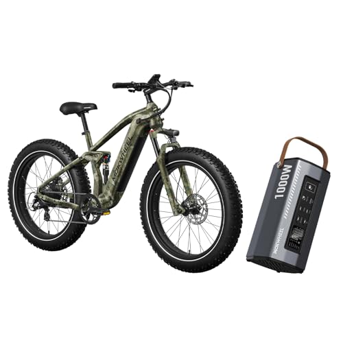MOKWHEEL Electric Bicycle Fat Tire Ebike, Mountain Electric Bike for
