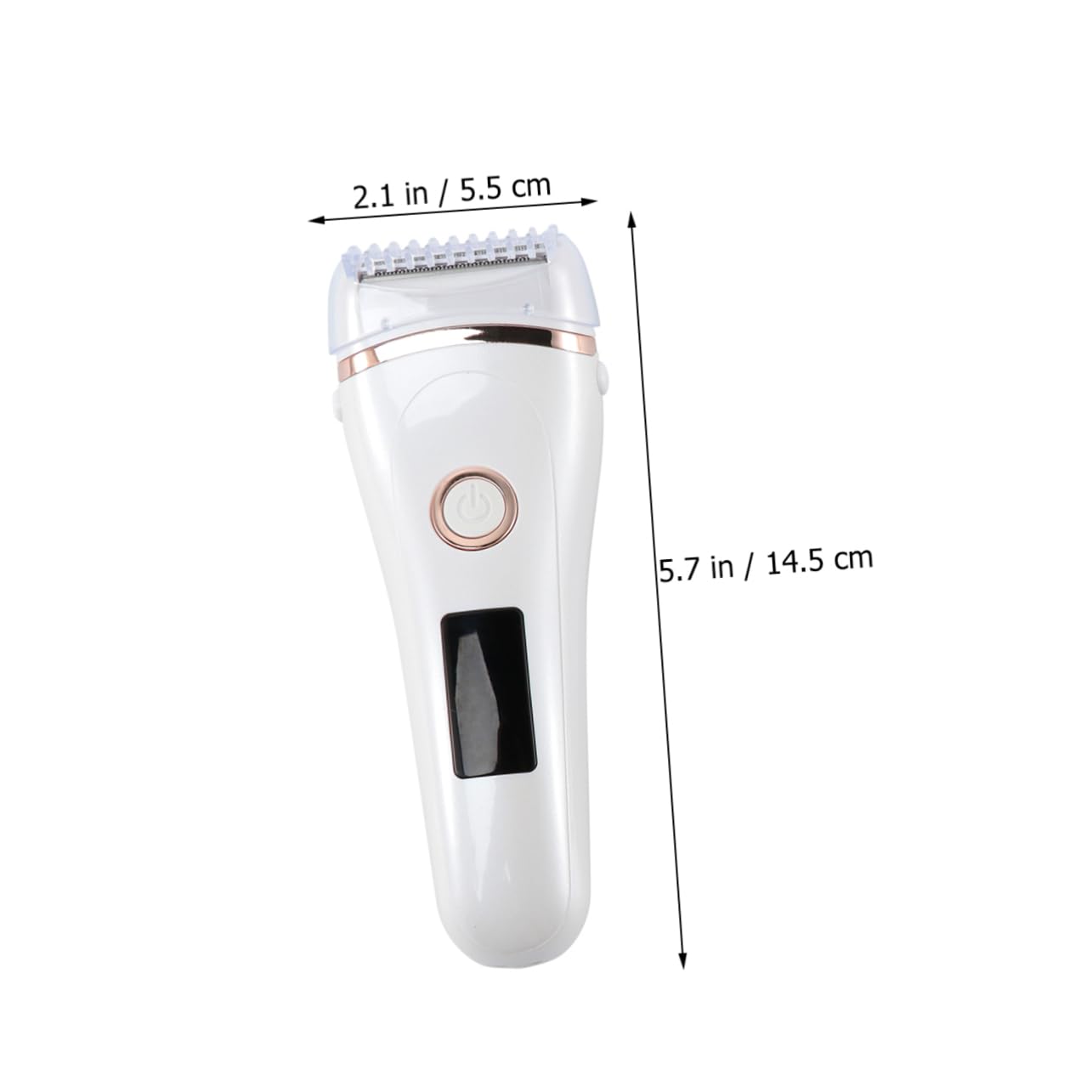 CALLARON Epilatore Elettrico Ricaricabile Usb Display Led, Rasoio Da Donna Per Corpo e Bikini, Trimmer in Acciaio Resistente Per Viso, Gambe e Ascelle, Senza, Per Pelle Liscia e Morbida
