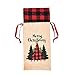Produktbild strimusimak Weihnachtsbaum Drucken Wein Champagner Flasche Abdeckung Strumpf Geschenk Tasche Home Party Dekor Geschirr Abdeckung Geschenke Weihnachtsbaum