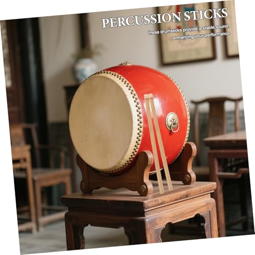 YARNOW Par de baquetas para percusión con agarre antideslizante, duraderas para caja y batería, ideales para jazz, marcha y práctica miniatura 5