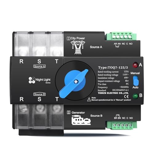 Interruptor de transferencia automática ATS 3P con conmutación ininterrumpida de doble potencia
