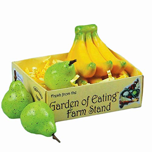 The Queen's Treasures Farm Fresh 18 Inch Doll Bananas and 3 Pears Packaged in a Paper Veggie Crate! Food Kitchen Accessories Compatible with American Girl Dolls. Use Interchangeable Farm Stand