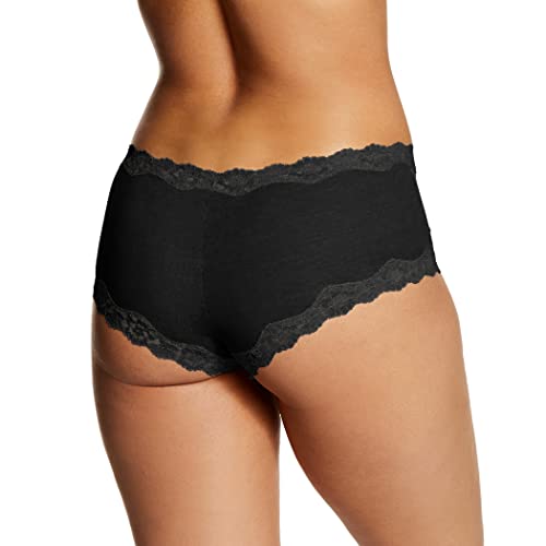 Maidenform Women's Hipster Underwear, Low-rise Cheeky Panty, Scalloped Lace Hipster Panty, 3-pack3