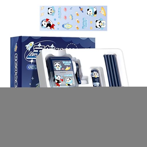 かわいい文房具セット - かわいい子供向けキャラクター学習用品セット | 鉛筆削り 電動クリーナー 消しゴム 鉛筆 子供 学生 男の子女の子用 付属品