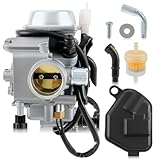 Carbhub Carburetor for Honda Foreman 450 TRX 450 TRX450ES TRX450FE TRX450FM TRX450S 1998-2004 Aftermarket Carb with Throttle Base Cover & Screw