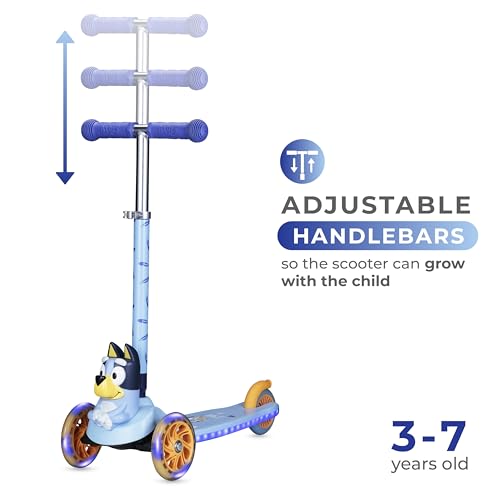 Image of Kick Scooter for Kids, 3 Wheel Self Balancing, Light Up LED Wheels