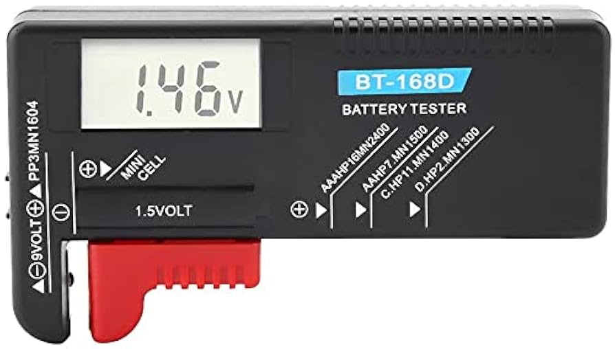 Digital Battery Tester Universal Household Battery Checker For AA