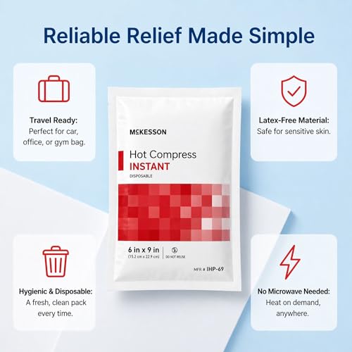 Image of McKesson Instant Hot Packs, Instant Hot Compress, 6 x 9 in | Instant Hot Pack,Sodium Acetate / Water,Disposable,6 X 9 Inch