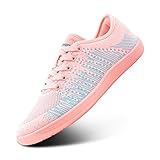 Hitmars Zapatillas Deportivas Mujer Zapatillas Minimalistas Zapatos Barefoot Cómodo Zapatos Descalzos Calzado Fitness Running Deporte Rosa EU 39