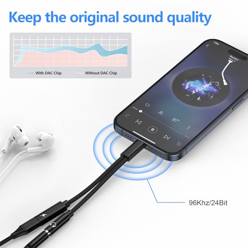 USB C auf 3,5mm Klinke Kopfhörer Adapter und Laden,2-in-1 Type C auf 3.5mm Klinke Adapter,USB C zu Schnellladung Aux Audio für Samsung S25 S24 A54 A53 A34 A23 A33 A14 S23 S22 S21 S20,Google Pixel 7