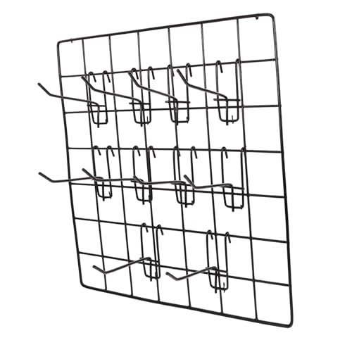 ERINGOGO Wire Grid Panel with Hooks Versatile Wall Display Rack for Photos Jewelry and Items Easy Installation Breathable Design for Decor
