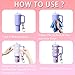 Mini Botton UV DTF Wrap- 16pcs Strawberry for 40 OZ Cup Keychian Rub On Christmas Decoration uvdtf Transfer Wrap Breast Cancer UVDTF Decals for Key Pendant DIY Crafts Bow (Christmas)