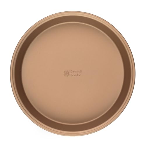 Russell Hobbs® RH02146GEU7 Opulence - Teglia tonda antiaderente per torte, dolci, crostate e quiche, facile da pulire, no PFOA, utilizzabile in forno fino a 220°, 24 cm, acciaio al carbonio, oro
