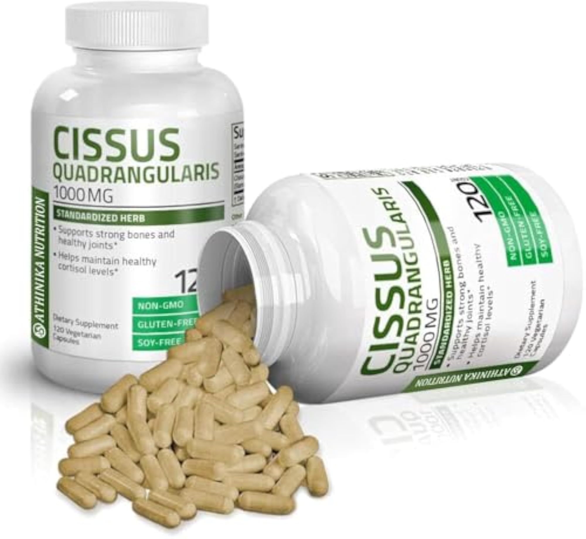Cissus Quadrangularis Extract 1000 mg Capsules, 120 Count