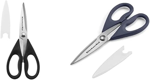 Miniatura 8 de KitchenAid Tijeras multiusos con funda protectora, pinzas de acero inoxidable de 8.72 pulgadas, color rojo y silicona, 10.26 pulgadas, rojo