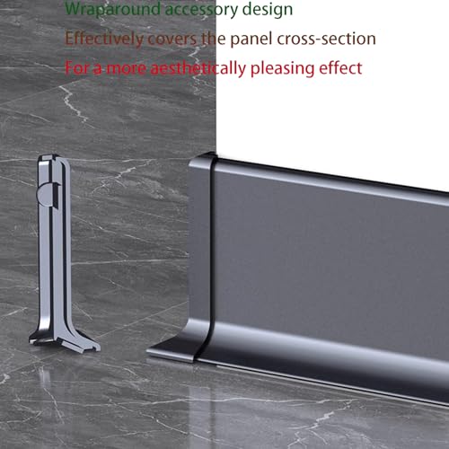 Protector de esquinas de aluminio de 125 cm para zócalo multicolor 4