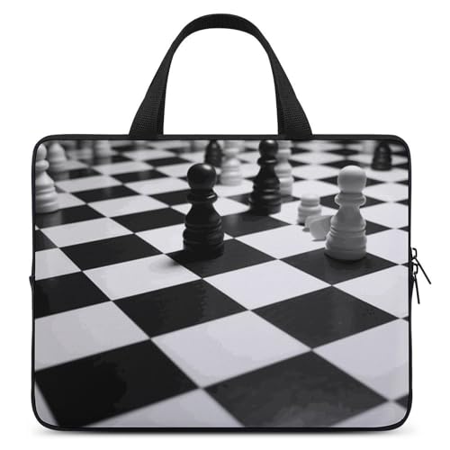 Housse ordinateur 13 pouces damier noir blanc pour éviter les rayures de votre PC