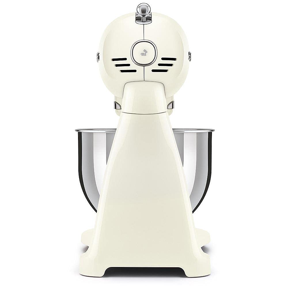 SMEG, SMF03CREU mutfak robotu, 10 hız kademesi, planet karıştırıcı, emniyet kapatma, 2 çırpma teli, paslanmaz çelik küre sap, 800 W, krem rengi