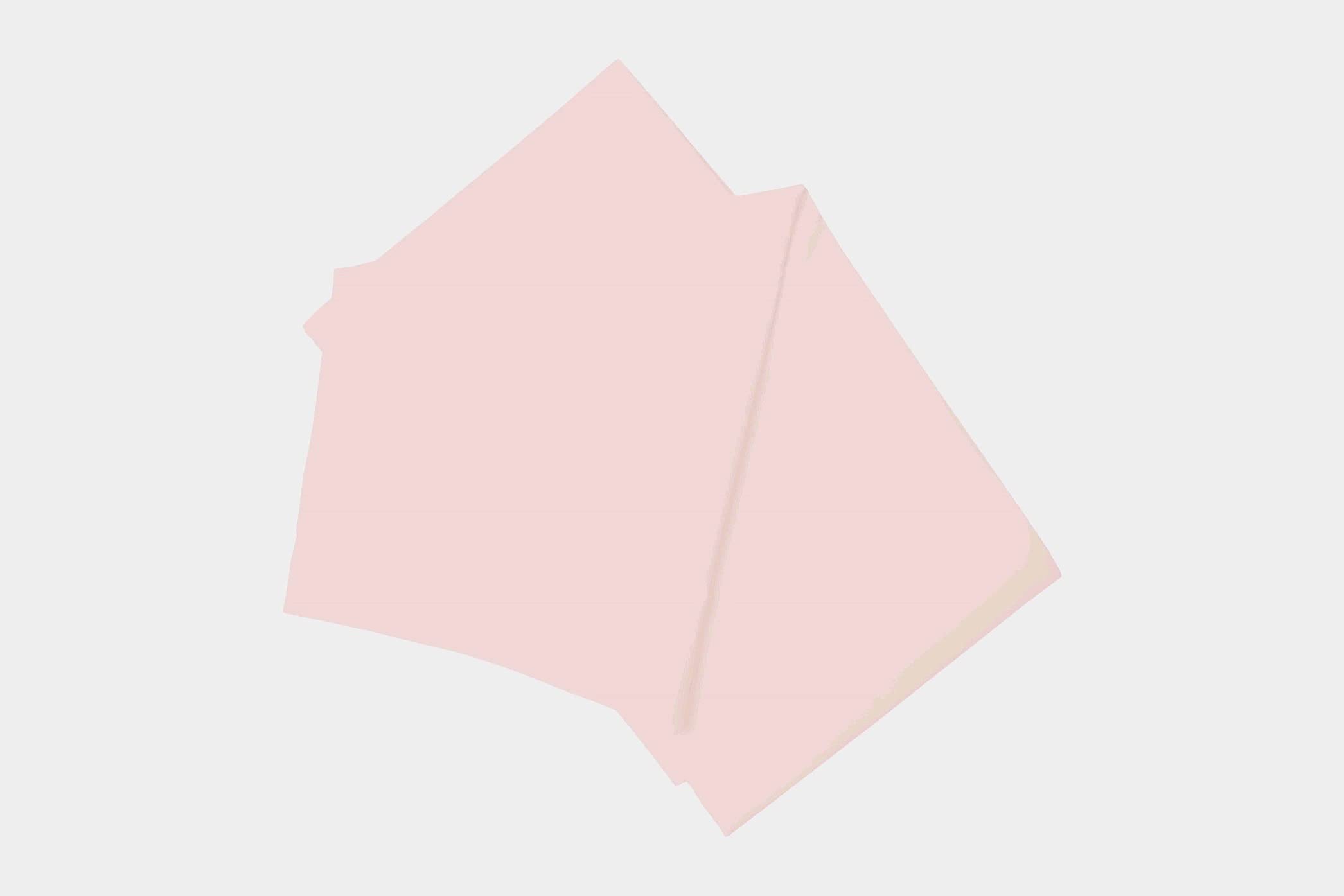 Belledorm 100% Brushed Cotton - Flat Sheet (Powder Pink, King/Super King)