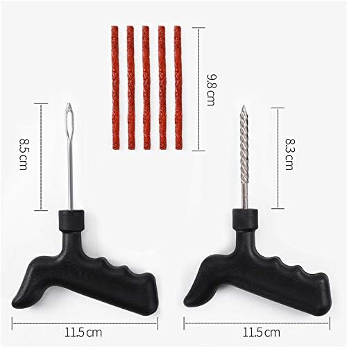 Vakert Tire Repair Kit Tool T-Handle String Rubber Plugs for Cars Trucks Motorcycles