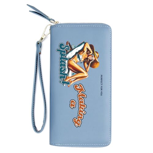 OIDERY Personalized Summer Day Women's Wallet,Birthday Gift,Holiday Gift for Family&Friends,Valentine's Day Gift for Wife Lover from Husband Spouse 1302r