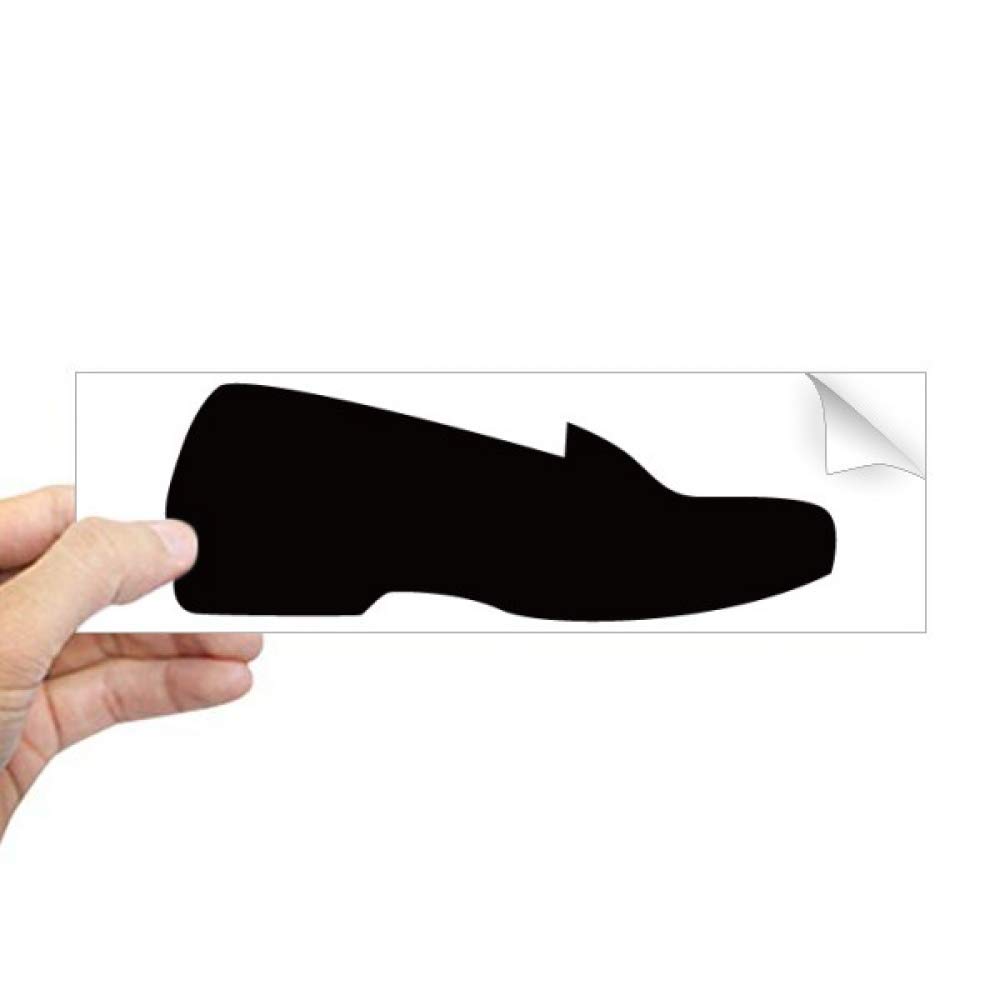 Sticker pour fenêtre motif chaussures en cuir noir pour habiller une vitre nue