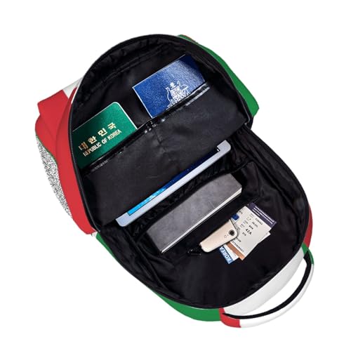 Sac à bandoulière imprimé drapeau Italie avec 3 poches pour adultes - 5