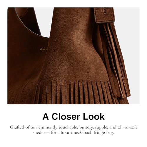 Coach Brooklyn Shoulder Bag 39 with Fringe, B4/Warm Brown4