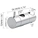 Shower Holder Chrome, Biveah Brass Hand Shower Holder Bracket Replacement for 20MM Shower Riser Rail, KZS006C